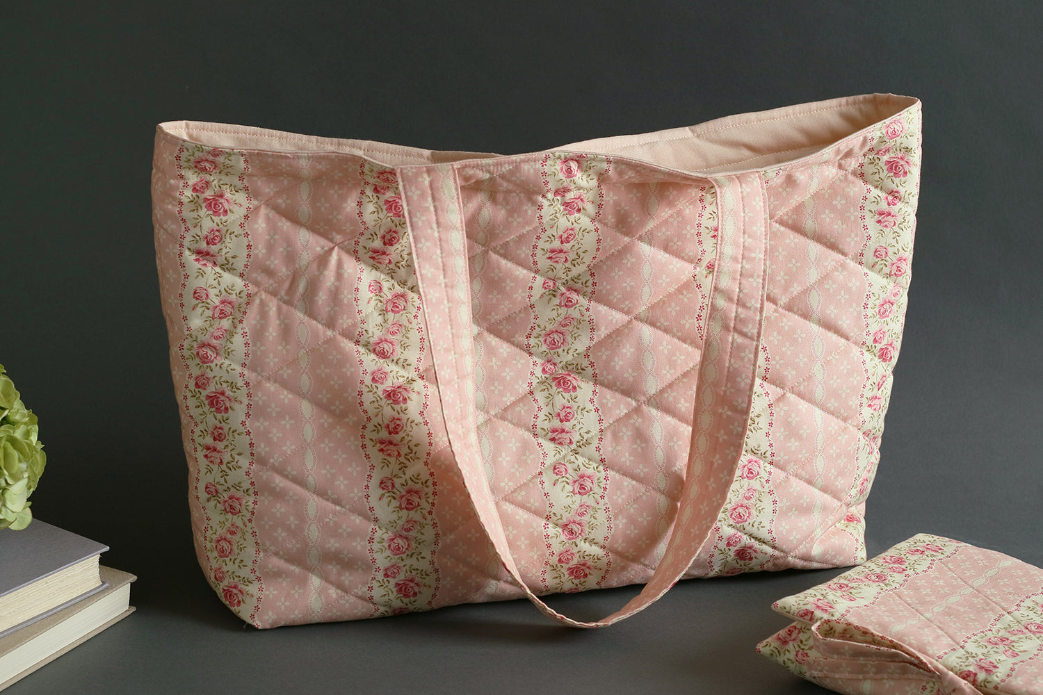 Large Handmade Quilted Tote Bag
